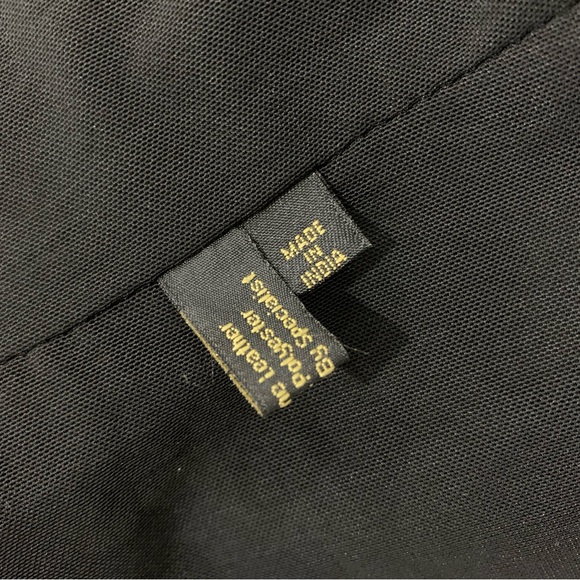 Scully Black Lamb Leather Blazer Zip Women Jacket Size S - Picture 9 of 10